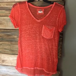 Orange rugged soft T-shirt